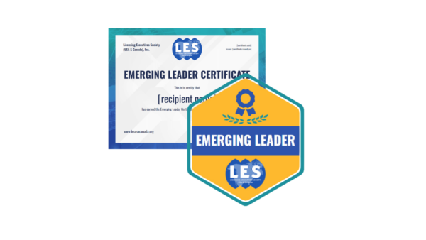 LES Emerging Leader Certificate and Badge Example