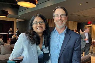 LES Board Members and Event Co-Organizers, Chitra Kalyanaraman and Ian DiBernardo.